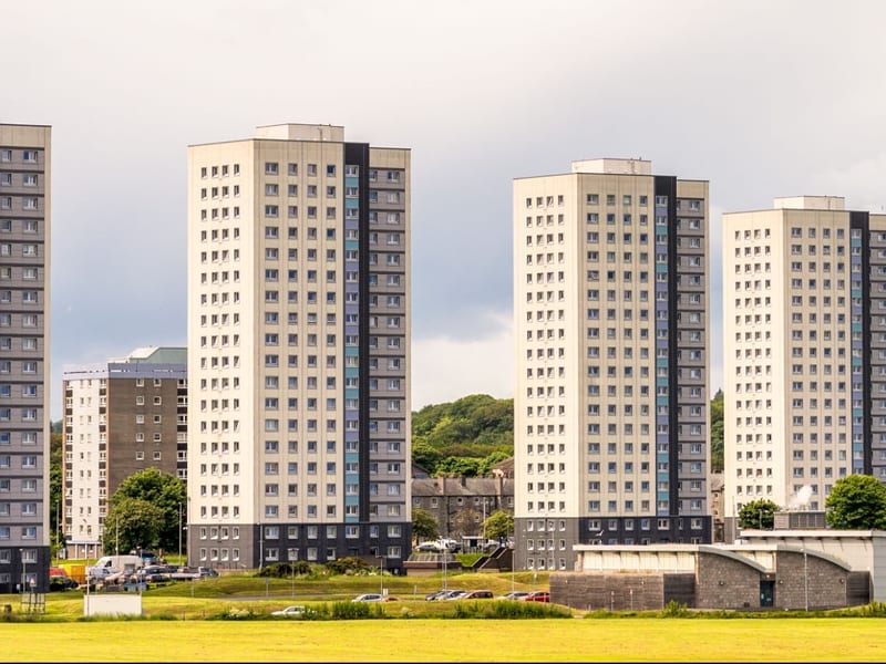 Modern residential housing estate